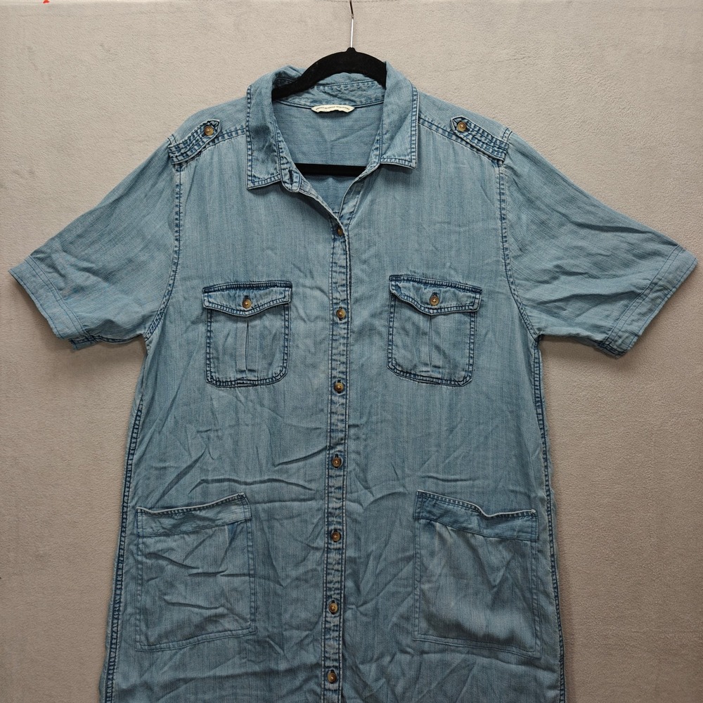 American Eagle Shirt Dress Womens XL Coastal Casual Country Western Minimalist - Picture 7 of 15